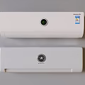 White Air Conditioner Fans With Wall Mounted Design Digital Display And Modern Look
