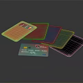 Colorful Card Holder Wallet Set With Credit Card For Decorative
