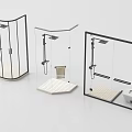 Modern Shower Sauna Enclosures With Glass Doors Shower Heads And Seats