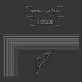 Elegant White Decorative Architectural Component With Layered Design And Smooth Edges
