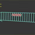 Metal Safety Fence With Red And White Striped For Construction Site Protection