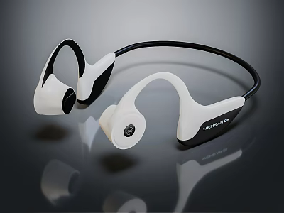 Wireless Bone Conduction Headphones With Open Ear Design For Sports And Comfortable Fit 3d model