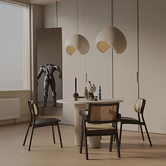 Modern table combination 3d model