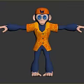 Monkey Cartoon Monkey Anime Monkey Stylized Monkey Fantasy Style Monkey Toy 3d model