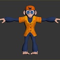 Monkey Monkey Cartoon Monkey Anime Monkey Stylized Monkey Fantasy Style Monkey Toy 3d model