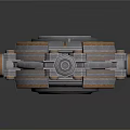 Mechanical Equipment With Circular Multi Layered Structure And Metallic Industrial Design