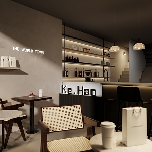 Modern Cafe 3d model