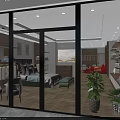 Elegant Home Furnishing Showroom Interior With Decorative Cabinet And Furniture