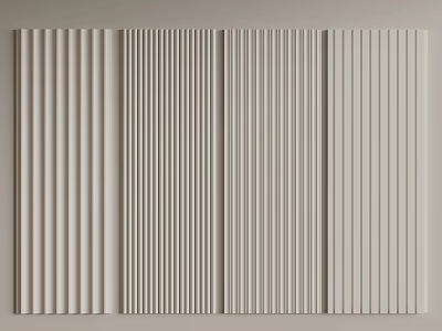 Modern wall panel 3d model