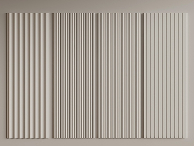 Modern wall panel 3d model