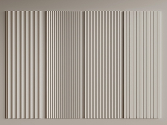 Modern wall panel 3d model