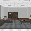 Office Manager Room 3d model