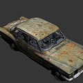 an old car 3d model