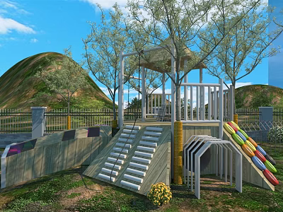 Modern Amusement Equipment 3d model