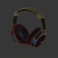 High Quality Electronic Over Ear Headphones With Black And Blue Design