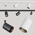 Modern Black and White Downlights and Spotlights with Sleek Design for Home Ceiling Lighting