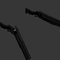 Ranger Arms K280 Tactical Rifle Black Body With Red Accent Lines And Futuristic Military Design