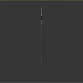 Medieval Sword With Metal Blade Red Hilt Decorative Guard On Gray Background