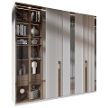 Modern Wardrobe Storage Rack Decorative Cabinet 3d model