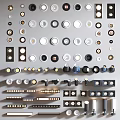 Modern Downlight Spotlight Magnetic Track Lamp Bull Eye Lamp Linear Lamp 3d model