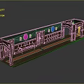 Classic Elevator Hallway with Wooden Panels Green Walls Red Carpet and Decorative Plates