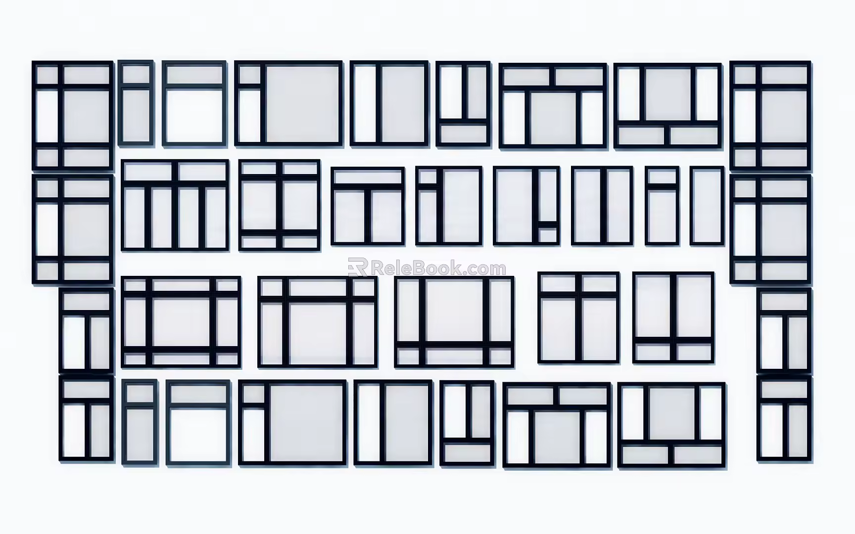 Modern Window Pane 3d model