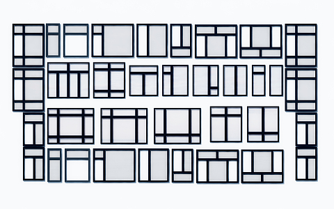 Modern Window Pane 3d model