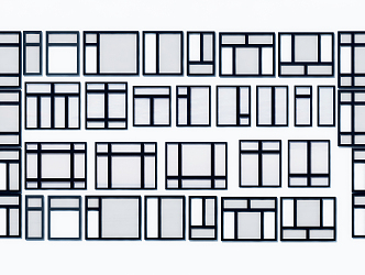 Modern Window Pane 3d model