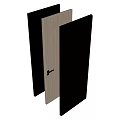 Single door handle 3d model