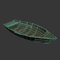 Vintage Rustic Wooden Boat With Simple Planks And Traditional Handcrafted Design
