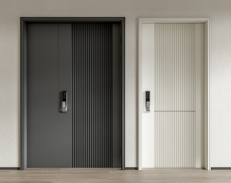 Modern security door 3d model