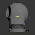 Gray Electronic Surveillance Device With Multiple Lenses And Stable Base Mount Structure 3d model
