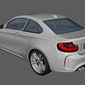 Silver BMW Two Door Coupe With Sleek Design And Sporty Exterior