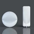 Modern White Industrial Equipment Circular Plate And Rectangular Structure Design Showcase