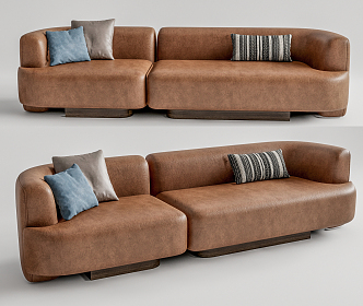 Modern Multiplayer Sofa 3d model