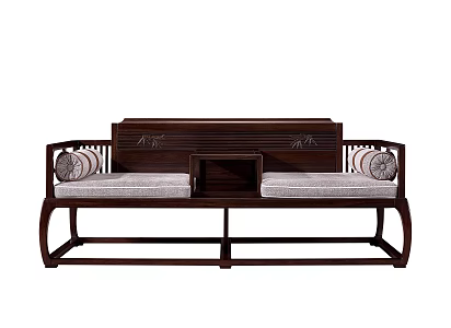 Chinese Lohan Bed 3d model