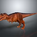 Realistic Tyrannosaurus Rex Dinosaur Character With Brown Skin Sharp Teeth And Strong Limbs