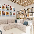 Bright Book Art Reading Space with Modern Bookshelves and Natural Light Windows
