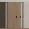 Modern Sliding Doors With Wooden Texture And Different Color Tones For Home Interior
