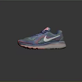 Blue and Pink Running Shoes With Mesh Upper Blue Laces Pink Tongue and Cushioned Sole
