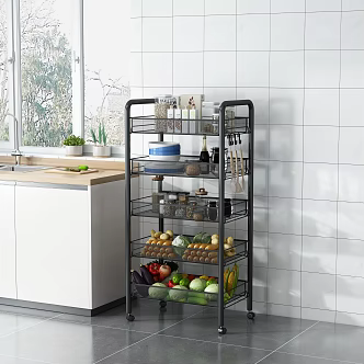 Modern Simple Storage Rack 3d model