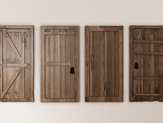 Modern Shabby Wooden Door Old Wooden Door Wooden Door Panel Original Wooden Door 3d model