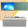 Modern Functional Desk With Wooden Top And Storage Drawers For Home Office Workspace