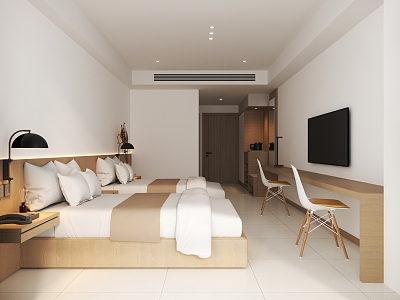 Hotel Rooms 3d model