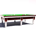 Professional Billiard Table With Green Felt Surface And Wooden Legs For Sports Entertainment Areas