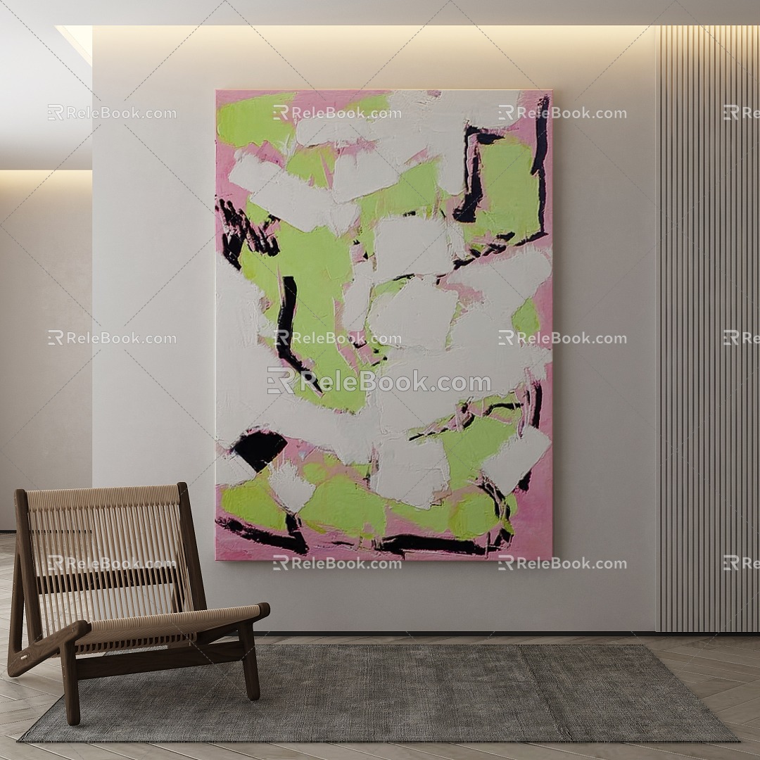 modern decorative painting 3d model