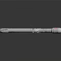 Military Weapon Multi Stage Rocket With White Boosters And Engine Structure Design 3d model