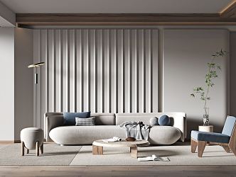 modern living room 3d model