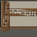 Modern Wooden Display Shelf With Open Compartments And Decorative Items In Interior Design