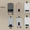 Poliform Wall Mounted Kitchen Appliances With Digital Display And Controls In Different Colors